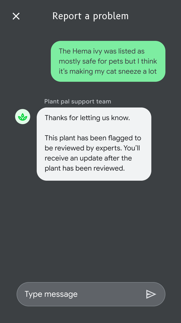 Thanks for letting us know. This plant has been flagged to be reviewed by experts. You'll receive an update after the plant has been reviewed. 